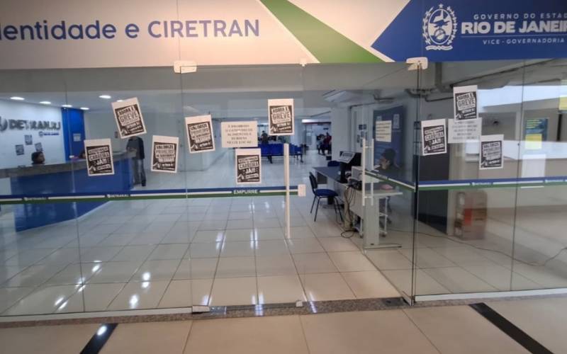 Greve dos servidores do Detran RJ completa oito dias e segue por tempo indeterminado