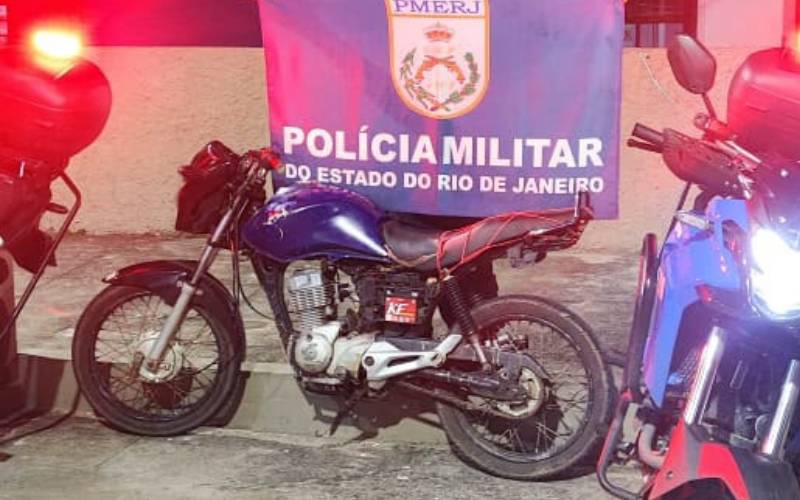 PM recupera em Itaipava motocicleta roubada na Bahia em 2017