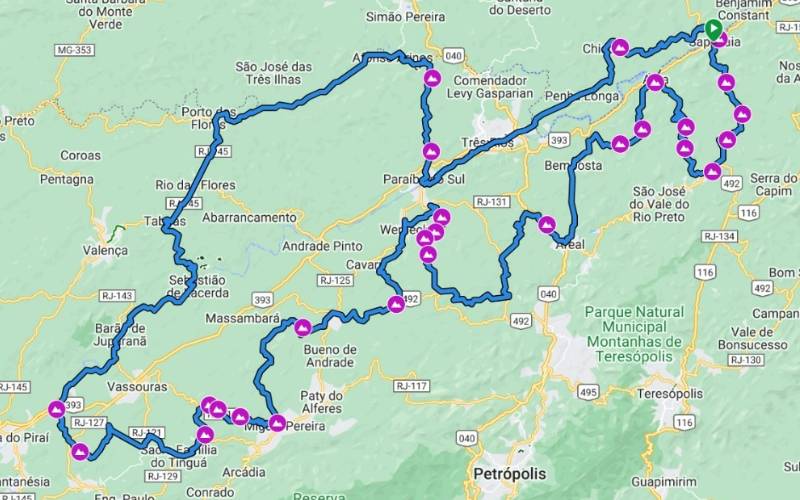 Circuito de cicloturismo Trilhas do Caminho Novo é inaugurado em Areal